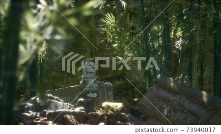 Ruins of famous Temple in cambodian Angkor Wat area 73940017