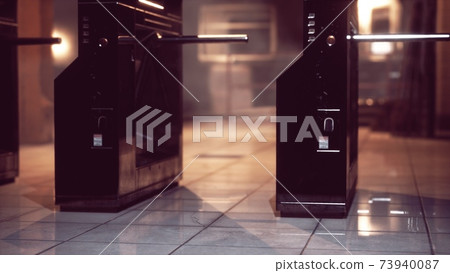 empty metro station during the coronavirus covid-19 pandemic 73940087