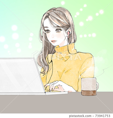 遠程工作(有背景) 遠程工作(有背景) 73941753