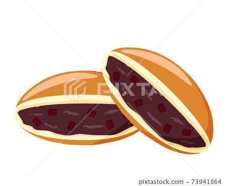 Dorayaki vector illustration Japanese sweets 73941864