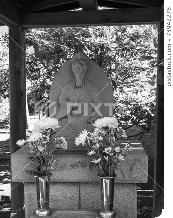 Statue of the monk-shaped horse head Kannon in Honjuin, Tokyo Statue of the monk-shaped horse head Kannon in Honjuin, Tokyo 73942276