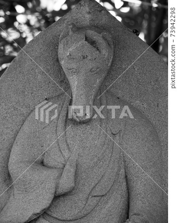 Statue of the monk-shaped horse head Kannon in Honjuin, Tokyo Statue of the monk-shaped horse head Kannon in Honjuin, Tokyo 73942298