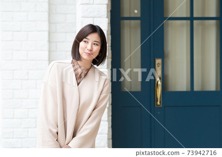 Women going to work Women going to work 73942716