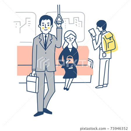火車和乘客內 火車和乘客內 73946352