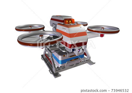 無人機交付圖像（醫用無人機：白色背景） 73946532