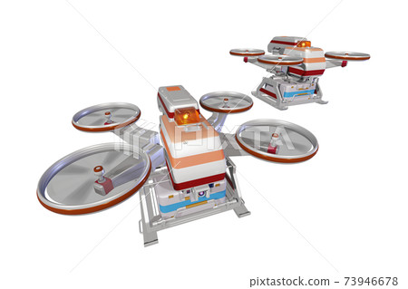 無人機交付（醫用無人機：編隊飛行：透明材料） 73946678