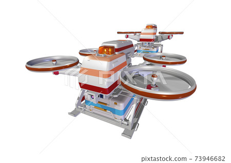 無人機交付（醫用無人機：編隊飛行：透明材料） 73946682