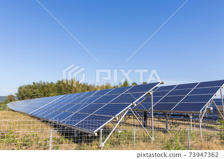 Photovoltaic system and blue sky 73947362