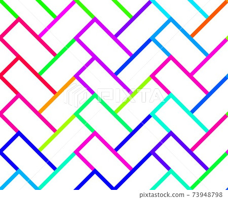 Higaki brick block Japanese traditional pattern... - Stock Illustration ...