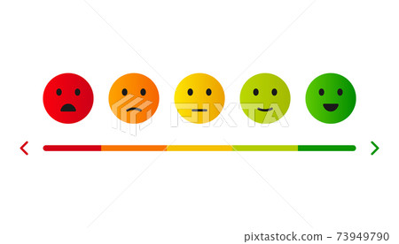 Feedback vector concept. Rank, level of satisfaction rating. Vector illustration. 73949790