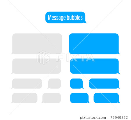 Flat Messages Bubbles. Chat interface. Message bubbles Flat Messages Bubbles. Chat interface. Message bubbles 73949852