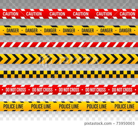 Vector Police line do not cross tape design 73950003