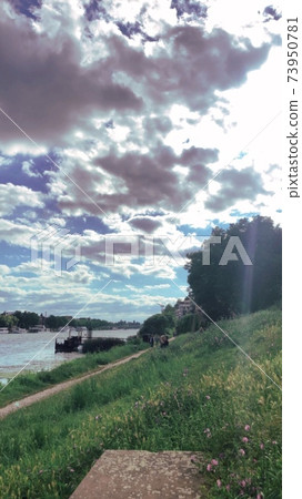 Heidelberg, Germany Neckar River 73950781