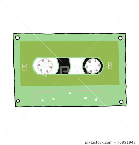 Cassette tape green Cassette tape green 73951948