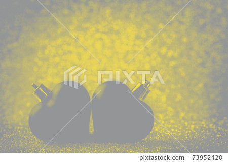 Valentines Day background. Trendy colors of 2021 - Ultimate Gray and Illuminating Valentines Day background. Trendy colors of 2021 - Ultimate Gray and Illuminating 73952420