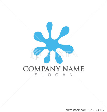 Splash water vector logo image 73953417