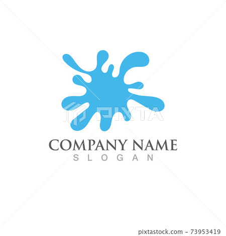 Splash water vector logo image 73953419