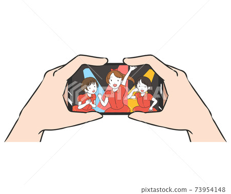 智能手機雙手游戲偶像系統 73954148