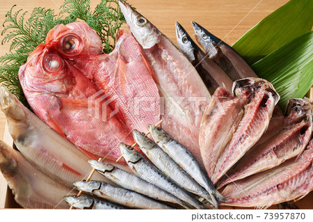 Assorted dried fish Assorted dried fish 73957870