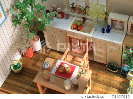 Dollhouse wool felt 73957915