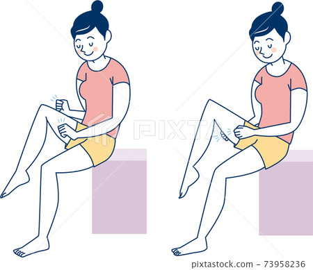 Leg massage _ casual Leg massage _ casual 73958236