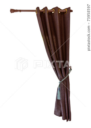 Curtain isolated on white background Curtain isolated on white background 73958597