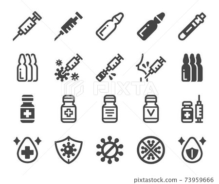 vaccine icon set 73959666