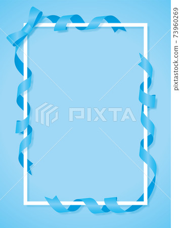 Ribbon frame material blue Ribbon frame material blue 73960269