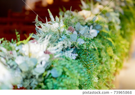 Wedding chapel flowers 73965868