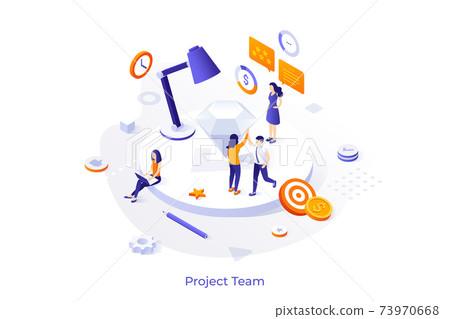 Vector Isometric Concept - Stock Illustration [73970668] - PIXTA