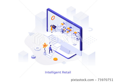 Vector Isometric Concept - Stock Illustration [73970751] - PIXTA