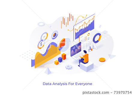 Vector Isometric Concept - Stock Illustration [73970754] - PIXTA