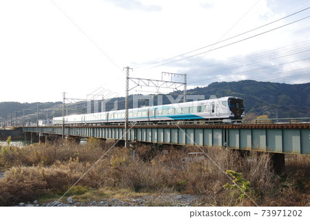 東海道本線257系列試運行沖津鐵路大橋 73971202