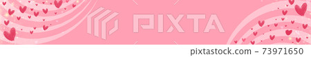 heart on pink background. illustration symbols of love for Happy Women's, Mother's, Valentine's Day.  73971650
