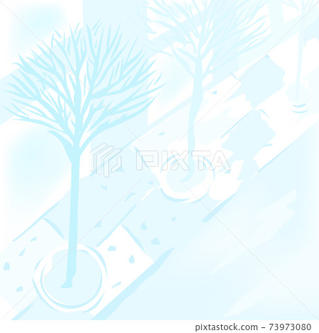 辦公大樓前背景圖素材（商業背景素材） 73973080