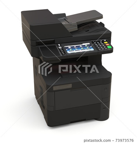Laser printer on the white background. 3d illustration. 73973576
