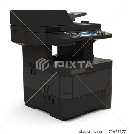 Laser printer on the white background. 3d illustration. 73973577