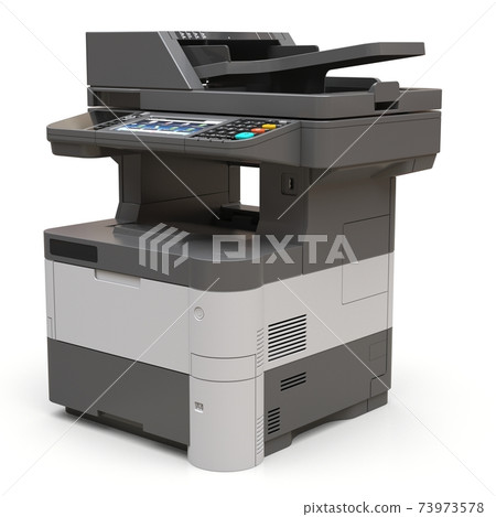 Laser printer on the white background. 3d illustration. 73973578