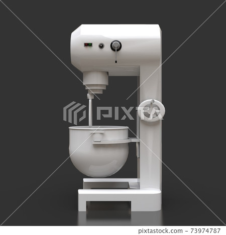 Professional mixer for restaurants, cafes and pastry shops. 3d renderings. 73974787