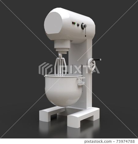 Professional mixer for restaurants, cafes and pastry shops. 3d renderings. 73974788