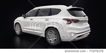 Big city white crossover on a black background. 3d rendering. Big city white crossover on a black background. 3d rendering. 73976376