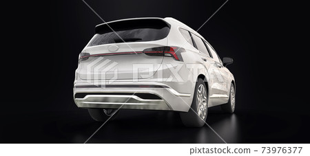 Big city white crossover on a black background. 3d rendering. Big city white crossover on a black background. 3d rendering. 73976377