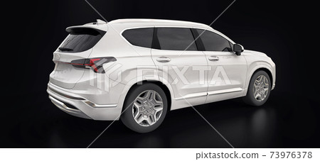 Big city white crossover on a black background. 3d rendering. Big city white crossover on a black background. 3d rendering. 73976378