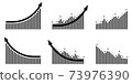 Arrow graph UP set black 73976390