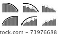 Arrow graph DOWN set black 73976688