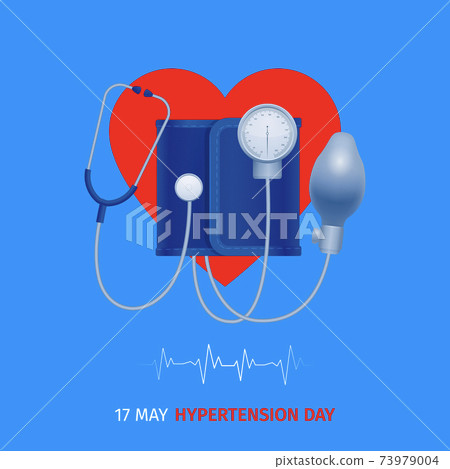 Tonometer Hypertension Day Poster - Stock Illustration [73979004] - PIXTA