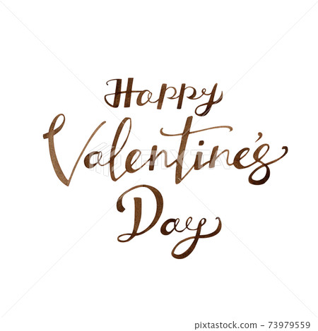 Hand drawn watercolor | Valentine character illustration 73979559