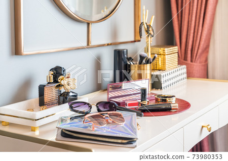 women's accessories on white drawer 73980353