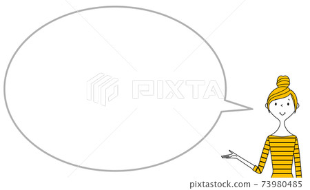 Explain young lady balloon Explain young lady balloon 73980485