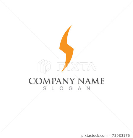 Thunderbolt logo icon vector template Thunderbolt logo icon vector template 73983176